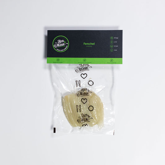 Fenchel mit Butter im Plastikbeutel