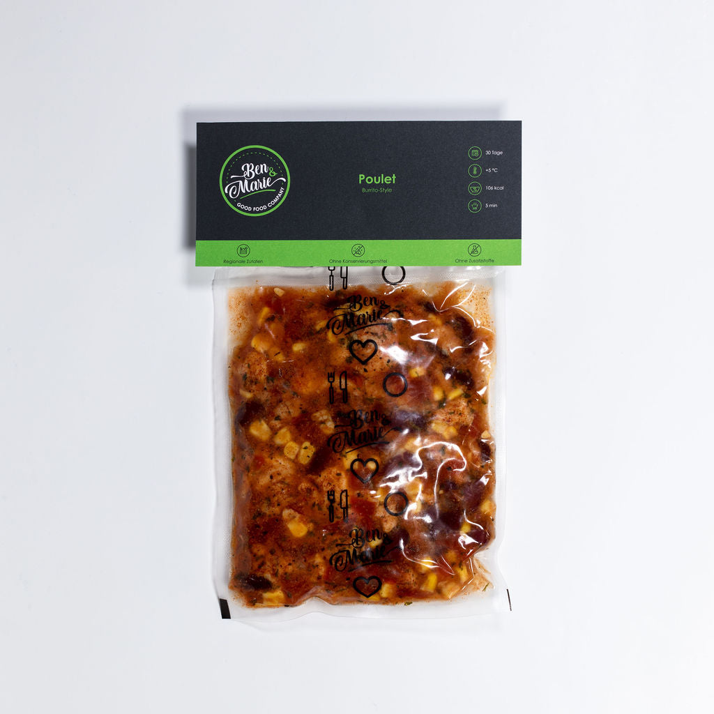 Poulet Burrito-Style im Sous-vide Beutel
