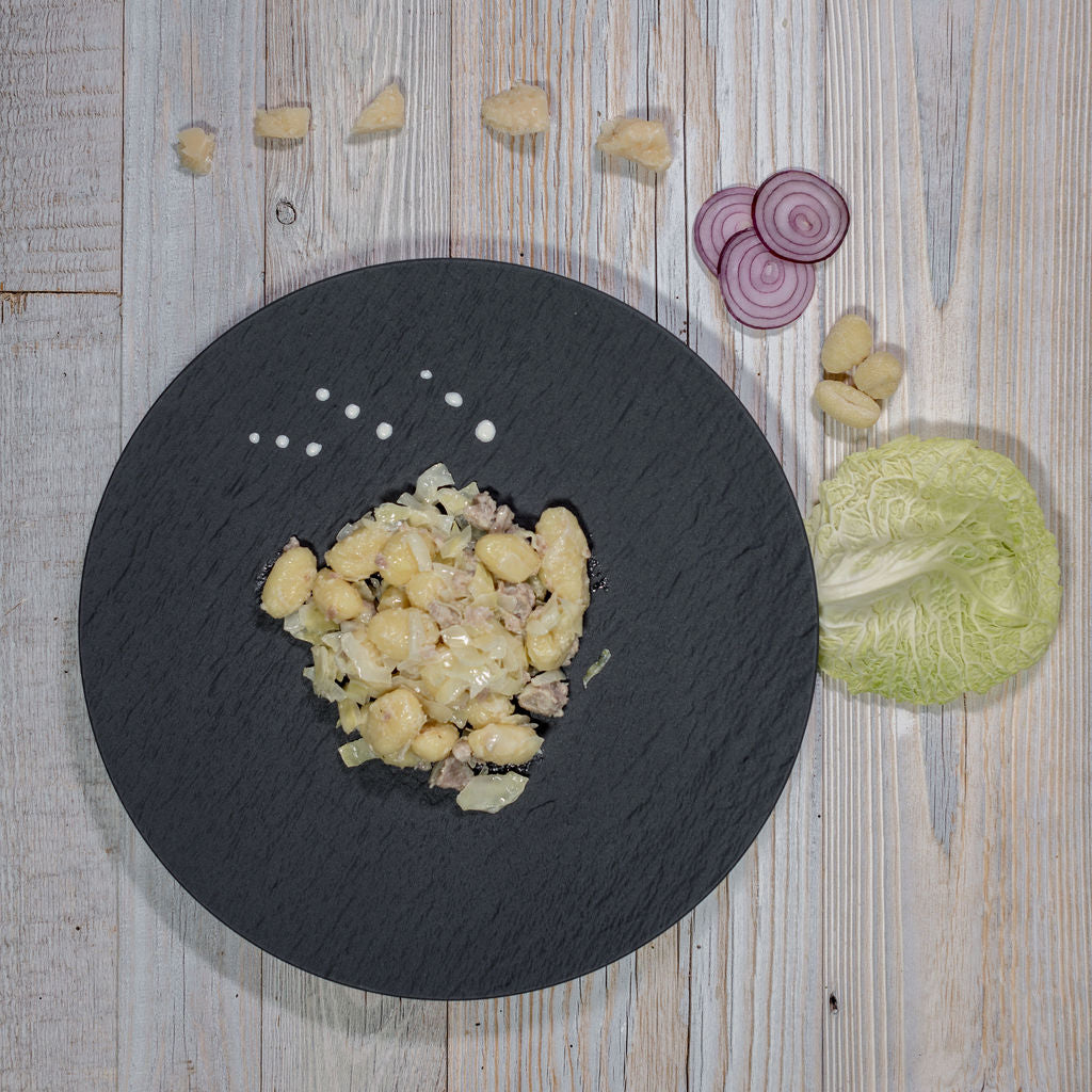 Wurst-Kohl Gnocchi-Pfanne