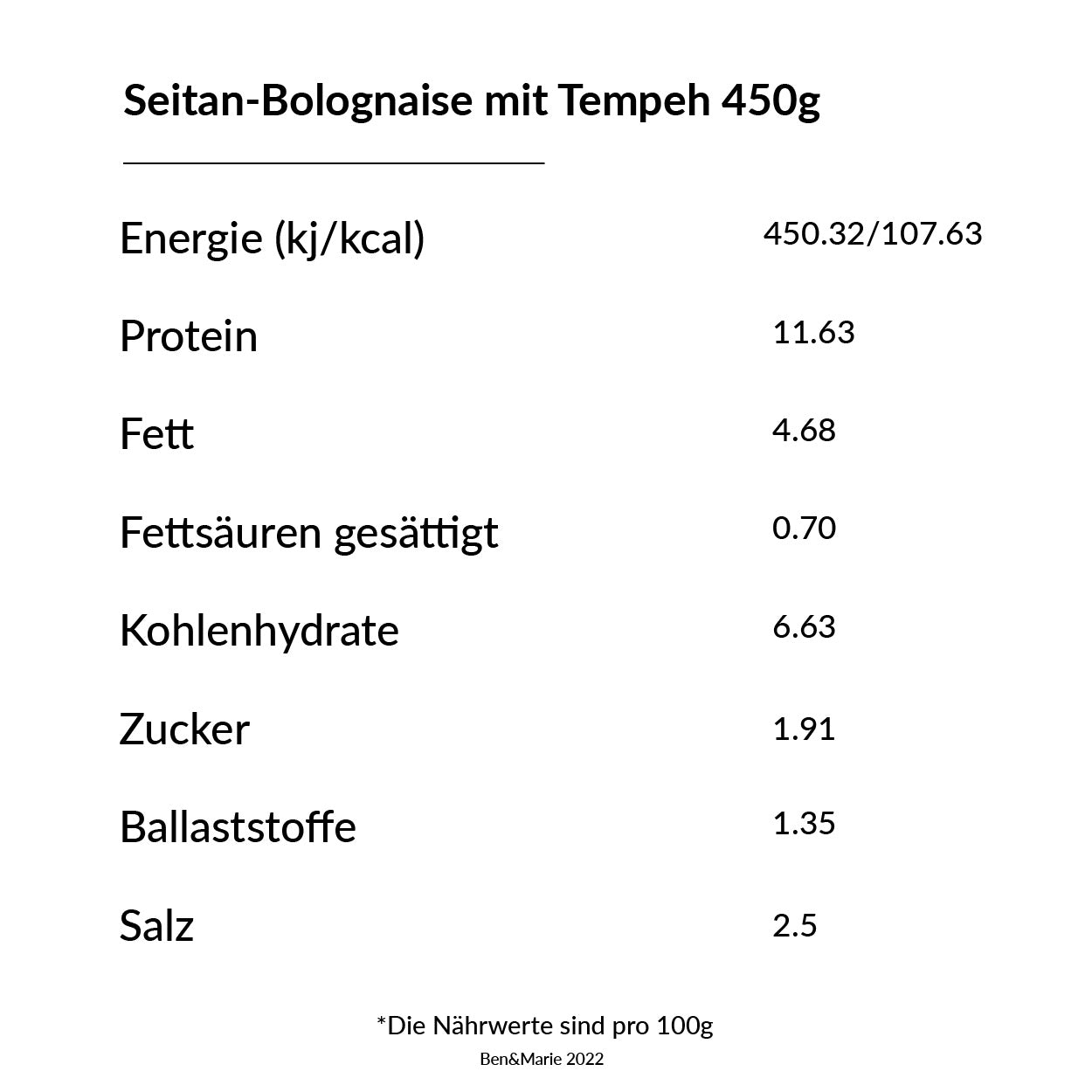 Seitan-Bolognaise mit Tempeh