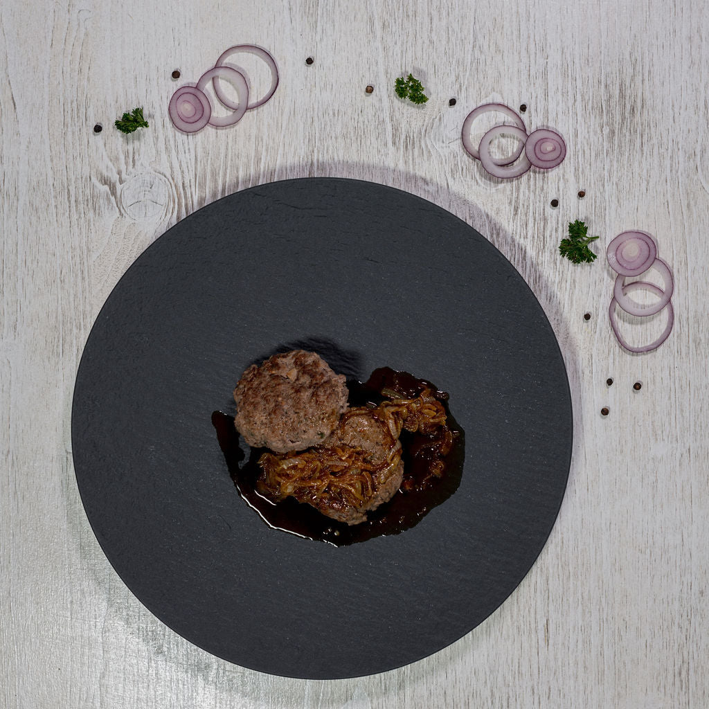 Hacktätschli mit Zwiebelsauce – Ben&Marie Hacktätschli mit Zwiebelsauce – Ben&Marie