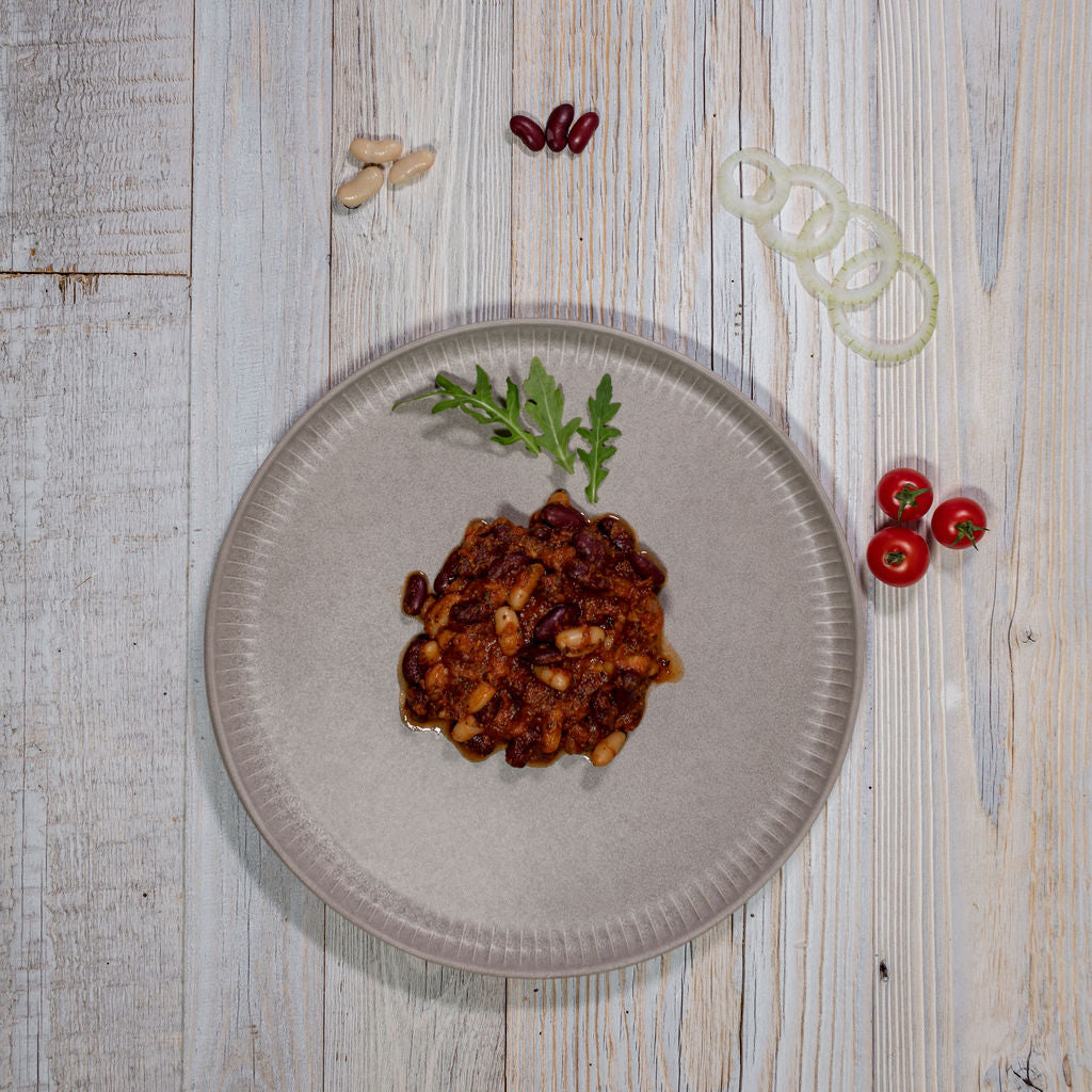 Coco Beans Serviervorschlag saniert mit Tomaten 