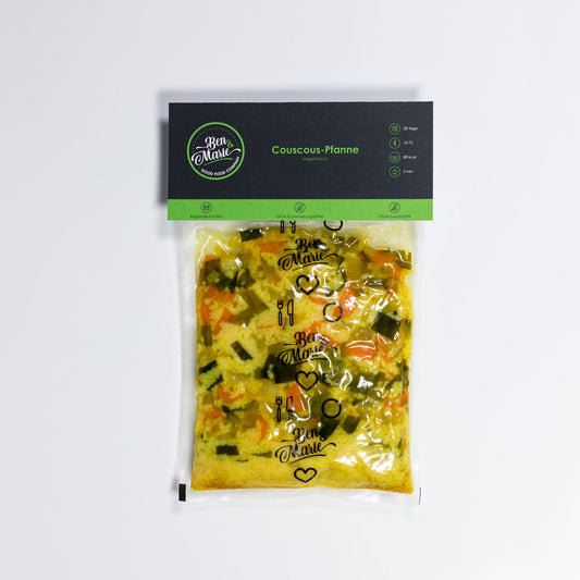 Couscous-Pfanne im Plastikbeutel